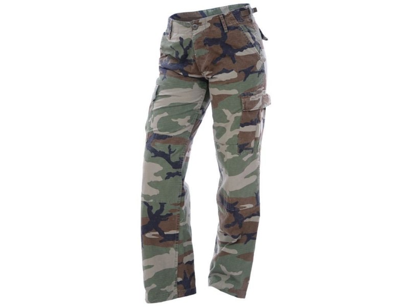 Military women's pants RIPSTOP woodland